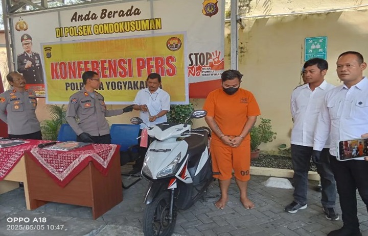 Hasil Aksinya, Pencuri Motor di Klitren Titipkan Hasil Curian ke Pacar